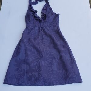 Lilly Pulitzer Navy Halter Dress 0 Lined